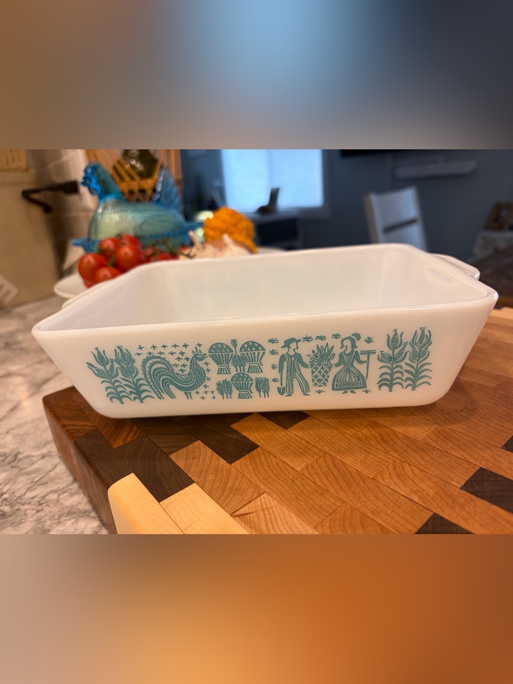 Vintage 1950s-60s Mid Century Pyrex Butterprint Amish 0503 1.5Qt Farmhouse Dish